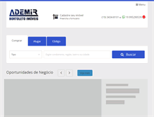 Tablet Screenshot of imobiliariaademirimoveis.com